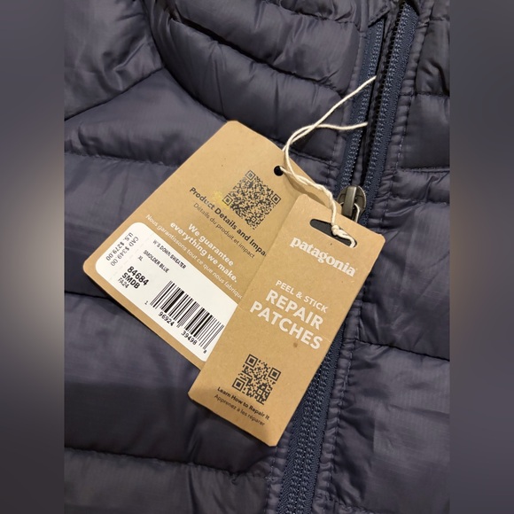 Patagonia Women's Down Sweater jacket in a navy blue color XL New with tags - Picture 5 of 12